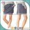 2016 ladies latest grey cotton french terry loose tube skirts design picstures