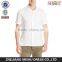 100% linen Men's Short Sleeve cuffed sleeve Point collar Solid Linen Shirt