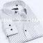 In stock cheap dot printed formal shirt for mens collared uniform work shirt