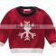 2017 brand clothes christmas wool embroidery fancy baby sweater design for childrens