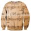 OEM Custom sublimation sweater shirts wholesale pullover