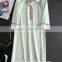 Fashionable women polo dress cotton linen long dress high quality dress
