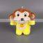 Cute soft stuffed Monkey plush toy keychain with sucker