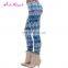 China manufacturer peach skin lularoe women's polyester printed leggings plus size soft
