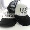 Black and White Trucker 100% Cotton Caps Hats Hat Cap