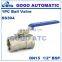 GOGO High quality 1PC Ball valve Stainless steel SS304 201 SS316L Small Ball Valve DN15 Female thread 1/2" BSP 2 way valve