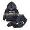 Baby Kids  Golden Fleece baby set velvet kids clothing sequin design 2pcs sport pullover suit with big front pocket