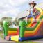 Inflatable Cowboy Theme Jumping Castle Slide Playground Adult and Kids Amusement Parks