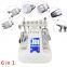 Multifunction 6 in 1 Water Hydro Dermabrasion Machine with RF BIO Ultrasound Oxygen Ice Cooling for Face Peeling Deep Cleansing