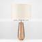 Novel modern custom cheap home decor rose gold desk lamps ceramic foe hotel bedside