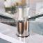 Triangle tempered glass table top with professional chamfering