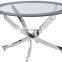 modern round gold dining table tempered glass table top