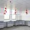 School laboratory furniture metal work bench lab table with cabinets