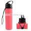 Botellas De Agua Plegables De Silicona Flexible Collapsible Folding Silicone Water Bottle