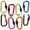 Popular Hot Sell D-ring Snap Spring Hook Carabiner Lock Clip Keychain Climbing Backpack