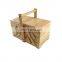 Nice quality folding wooden sewing box with handle