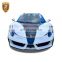 Vehicle Modification MSY Style Carbon Fiber Hood Bonnet Front Bumper Car Bumpers 458 Body kit