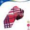 Tartan skinny neck tie in silk