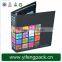 New Green Pu Leather 6 Metal Ring Binders Files Folder A6 Travel Portfolios