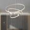 Living Room Home Decor Lamp Chandelier Hang Ring Chandelier Lamp Office Pendant Light