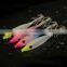 New Arrival 4g 8cm Sea Fishing Lure wood Shrimp Squid Octopus Soft Baits Lures High quality squid hook squid jigs