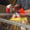 Working Labor Gloves for Construction reasonable price Red White labor working gloves with cotton back knit cuff