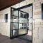 manufacturer price modern metal simple grill horizontal swing design double glazed glass security wrought iron pivot patio doors