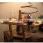 Bamboo Wine and Cheese Board Elegant Charcuterie Boards with Removable Tray Wine Glass Holder Wine and Cheese Caddy