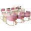 Nail Salon Furniture Manicure Spa Manicure Table With Chair Rectangular Metal Leg Work Nail Tables