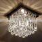 modern fancy crystal drop home bedroom kitchen chrome decorative ceiling light