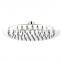 LIRLEE 6inch 8inch rainfall high pressure full chrome luxury shower head set