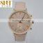 2016 vogue womens watches leather strap casual life style rose gold plated quartz classic style
