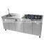 Factory customize Hotel commercial 304 Stainless Steel Kitchen Cabinet With Sink