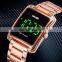 Luxury good quality 30m waterproof Skmei 1505 new design led light touch screen stainless steel mesh strap men digital watch