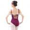 Adult Girls Ballet Leotards Graceful Camisole Leotards with V Neck Unique Design Gymnastic Leotard