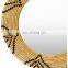 New Design Boho Seagrass Round Mirror Handwoven Bohemian Art Decor Manufacturer Vietnam Cheap Wholesale