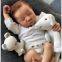 17-inch Levi reborn simulation baby doll soft enamel doll can be used for baby early education