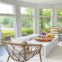 Customized free standing aluminum sunroom garden glass house