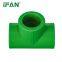 IFAN High Quality Green Colour Plumbing Fitting Non-Toxic Pn25 PPR Tee Fittings