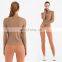 New Arrival Custom Two Piece Women Workout Sets Half Zipper Jacket High Waist Sports Legging