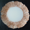 Sun Flower Designed Silver Rimmed Under Plate Tray Clear Colored Glass Charger Plate For Wedding Event Table Decoration