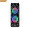 ZQS8210 OEM hot sell 40W power dual 8 inch speaker wireless bass sound party speaker with colorful light