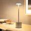 Metal led Rechargeable Table Lamp 1800mAh Battery Decorative Cordless Bed Side Table Lamp Home Decoration
