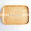 Cheap natural color food serving storage wooden trays