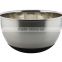 Stainless Steel Salad Bowl egg bowl with silicone buttom 16-28cm