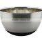 Stainless Steel Salad Bowl egg bowl with silicone buttom 16-28cm