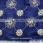 fashion navy blue spring embroidery inwrought embroidered flower scarf