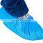 Blue Disposable CPE PE Plastic Shoecovers Shoe Covers With Elastic