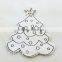 wooden christmas decoration Xmas tree craft