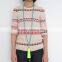 NE2266 Fashion Knotted Turquoise Beads Long Necklace With Yellow Tassel And Druzy